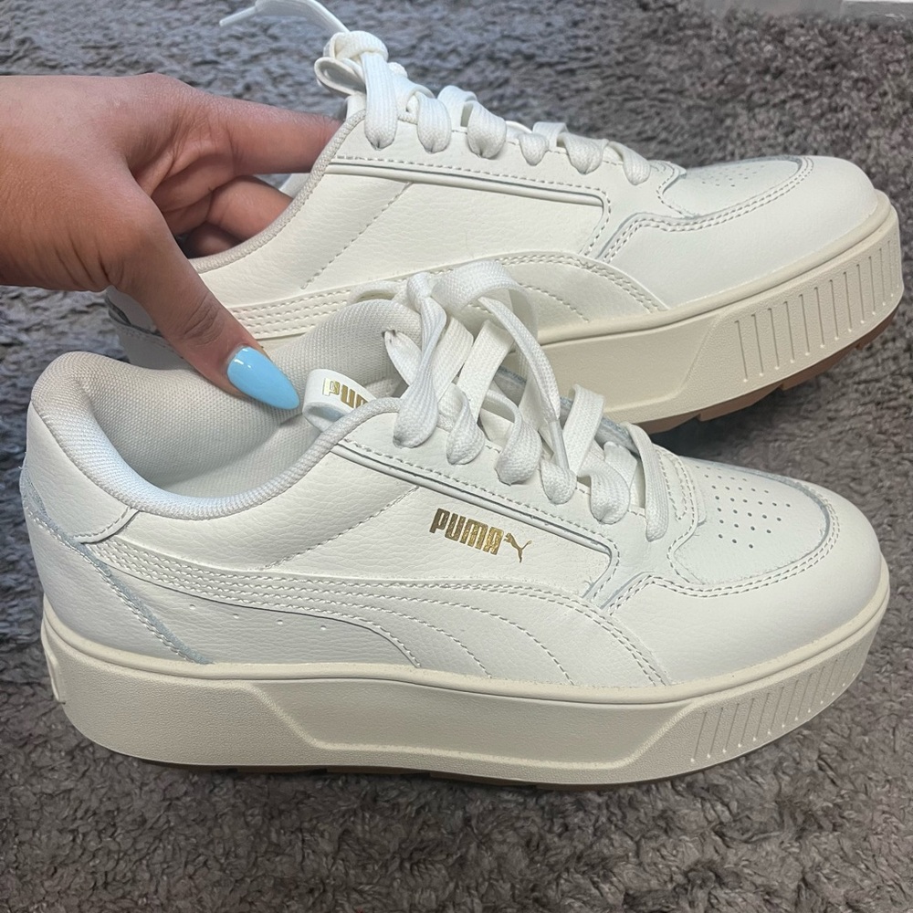 PUMA Women's Cream Platform Sneakers